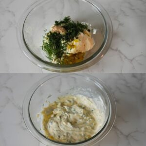 Tartar sauce in a bowl.
