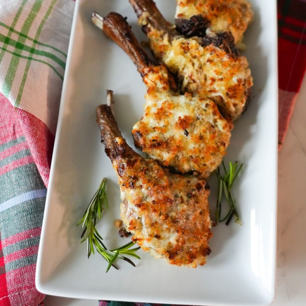 Parmesan Crusted Lamb Chops (Longhorn Copycat).