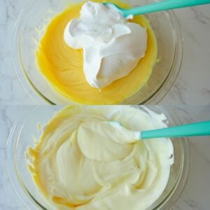 Pudding mixed with cool whip.