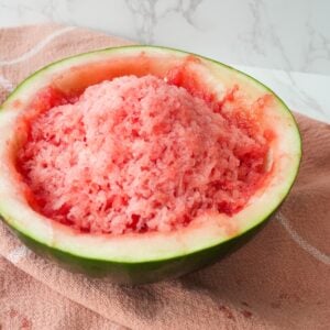 Shaved watermelon ice.