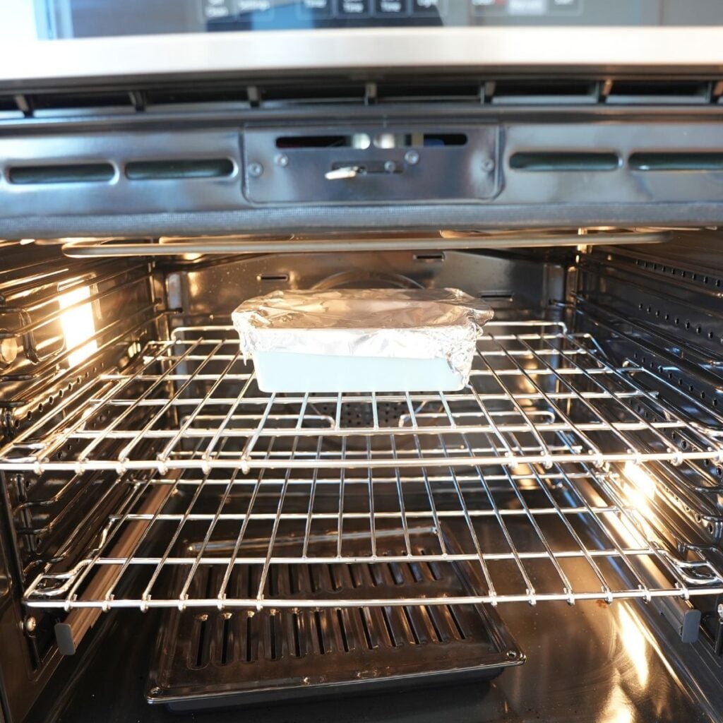 Turkey wings baking in the oven.